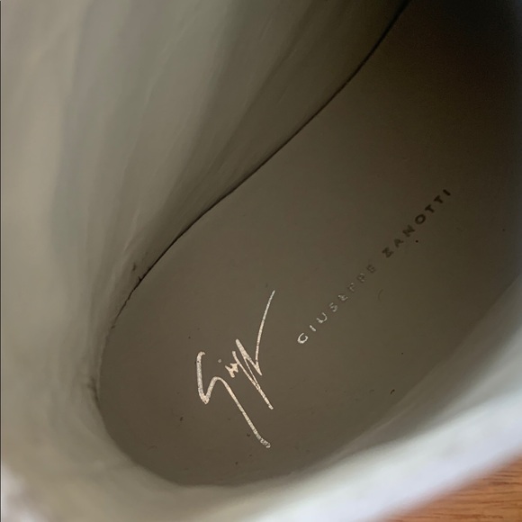 GIUSEPPE ZANOTTI BLABBER DONNA White Leather High-Top Sneakers - Size: EU 38.5 - Picture 8 of 10